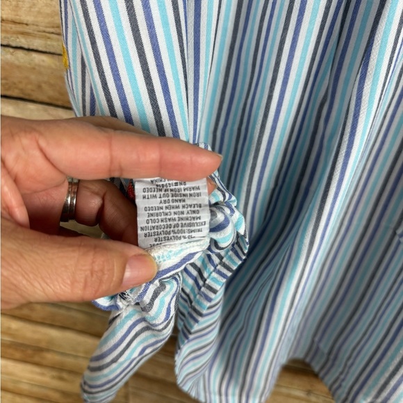 Johnny Was Embroidered Cara Puff Sleeve Effortless Floral Tunic Top Sz XXS - Picture 9 of 9